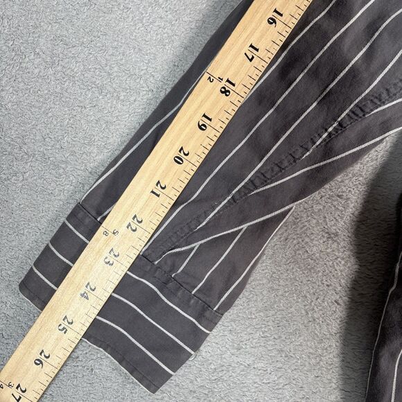Avirex Shirt Mens Size XXL Button Up Gray White Stripes Jesse Pinkman Y2K Grunge - Picture 15 of 16